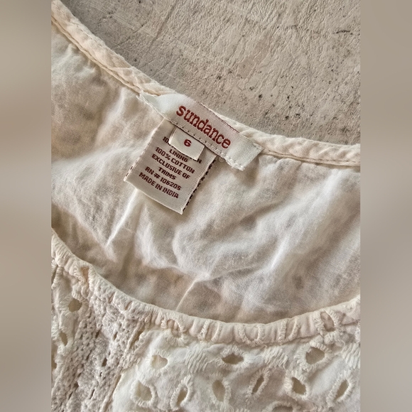 NOT FOR SALE Sundance Cream Lace Dress - Picture 6 of 9